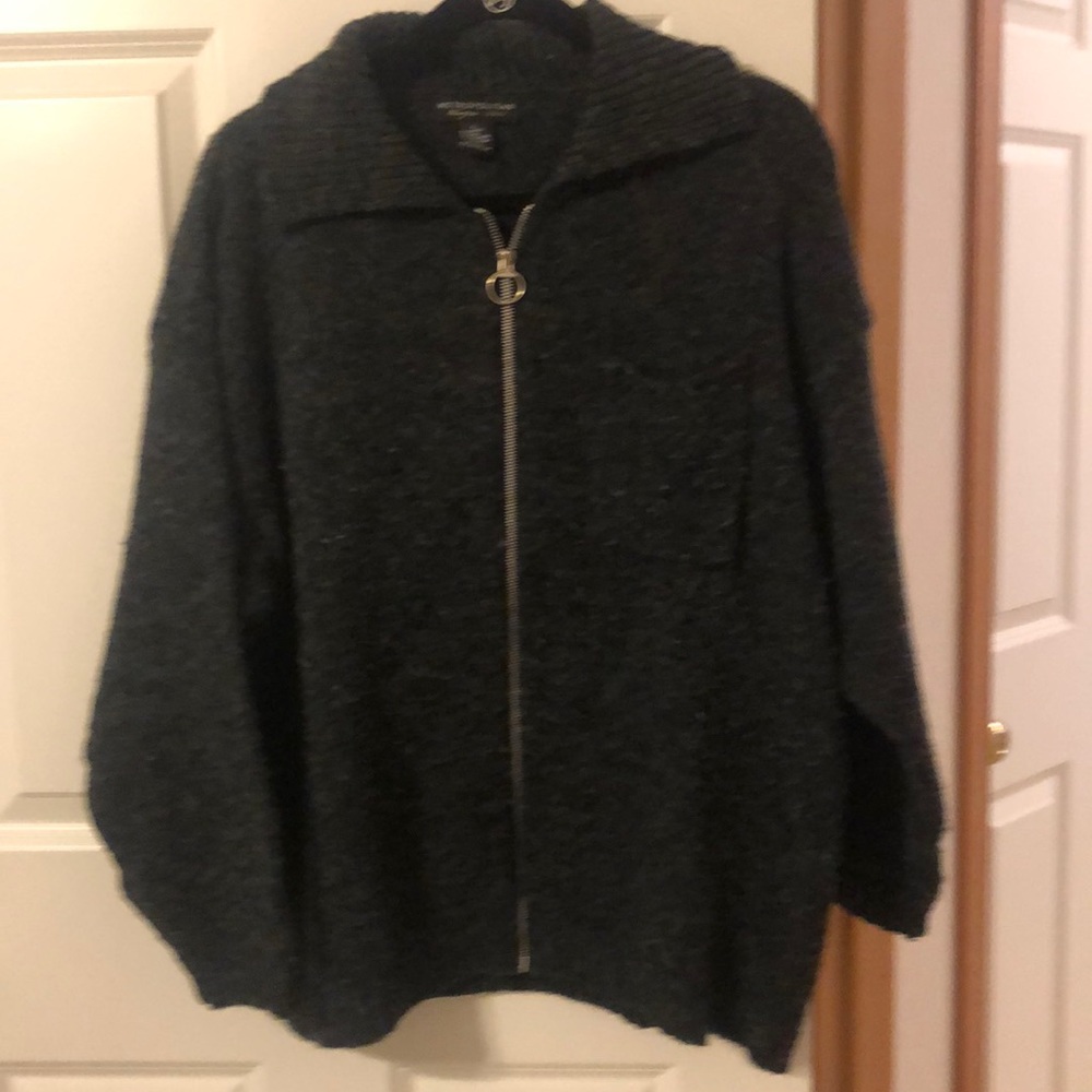 Zip-up Cardigan Sweater